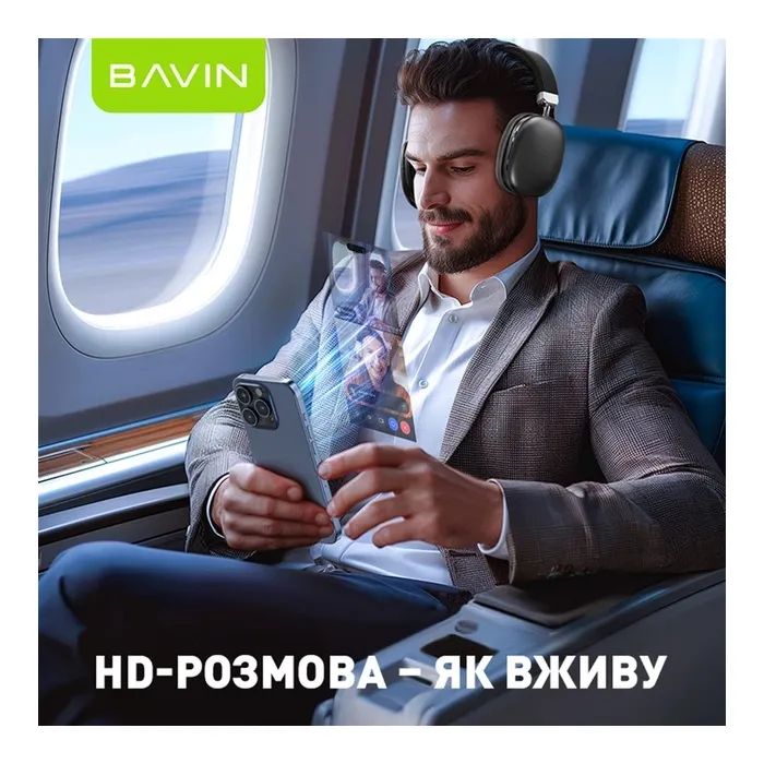Наушники BAVIN BH-55 Hi-Res Black (HB-BH-55 BK) изображение 6