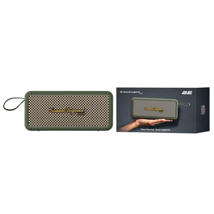 Акустическая система 2E SoundLegend Mini PowerBank IPX6 Green (2E-BSSLMWGN) изображение 12