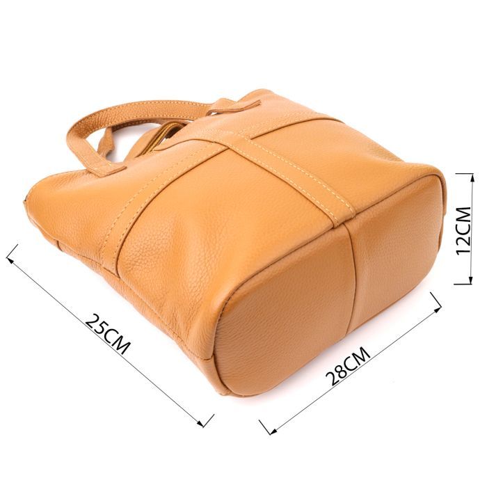 Сумка Vintage Из натуральной кожи Рыжая (22994) изображение 5