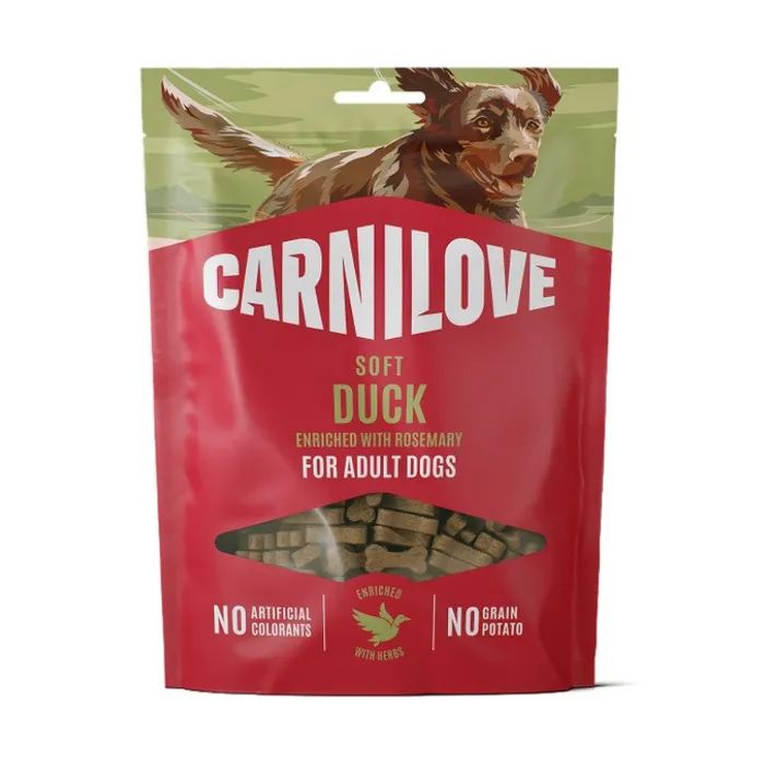 Лакомство для собак Carnilove Soft Snack Duck with Rosemary 200 г (8595602582648)