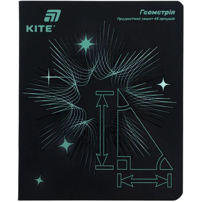 Зошит Kite предметний Lumen 48 аркушів, клітинка, геометрія (K26-240-1)