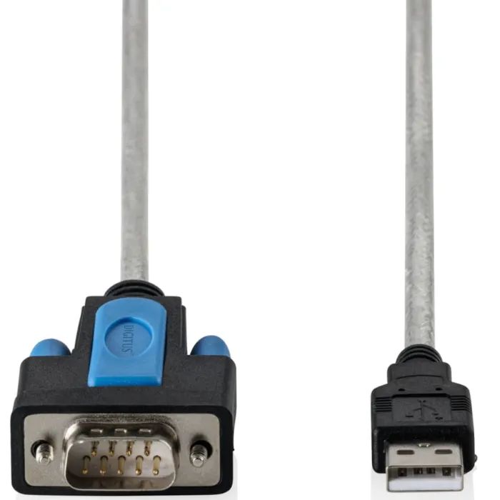 Кабель для передачи данных Digitus USB to COM M 1.8m RS232 FTDI black (DA-70170) изображение 2