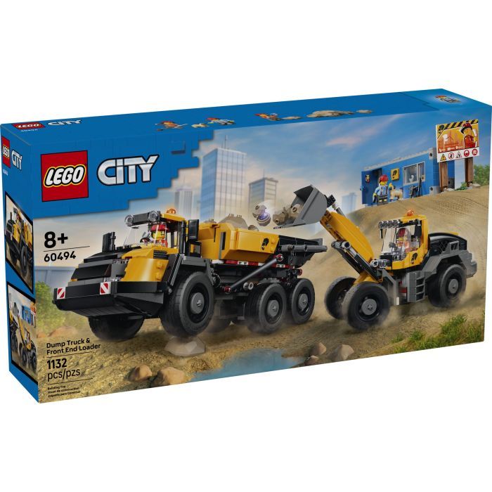 Конструктор LEGO City Самосвал и фронтальный ковшовой погрузчик (60494)