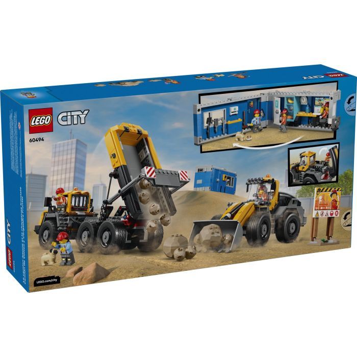 Конструктор LEGO City Самосвал и фронтальный ковшовой погрузчик (60494) изображение 7
