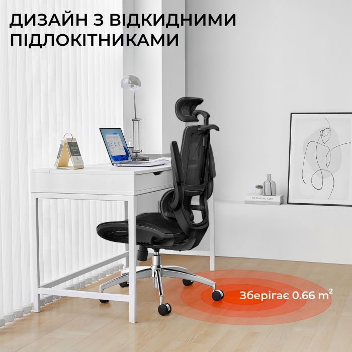 Офісне крісло Sihoo M59AS Mesh Black (M59AS-M302) зображення 7