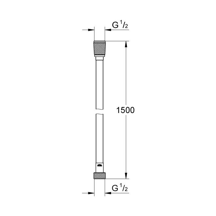 Шланг для душа Grohe VitalioFlex Silver 1500 мм (27505001) изображение 3