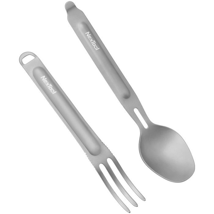 Набір туристичного посуду NexTool Titanium Tableware Set, титан (NE20132) зображення 5