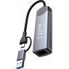 Концентратор LDNIO USB-A + USB-C 4-in-1 3xUSB 3.0 + 1xRJ45 (DS-144UC) изображение 3
