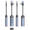 Концентратор LDNIO USB-A + USB-C 4-in-1 3xUSB 3.0 + 1xRJ45 (DS-144UC) изображение 6