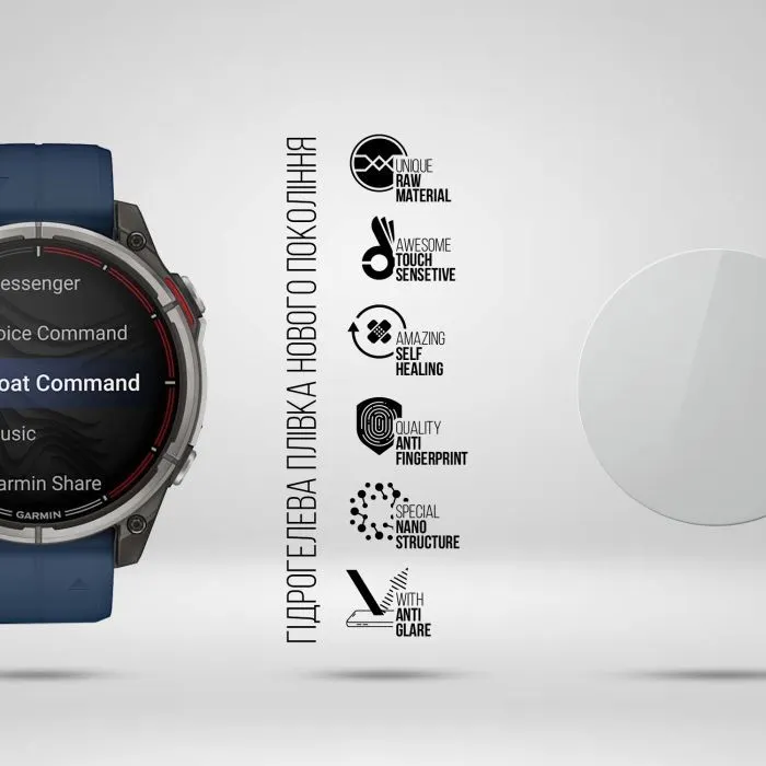 Плівка захисна Armorstandart Matte hydrogel Garmin Quatix 8 51mm 6 pcs (ARM92028) зображення 2