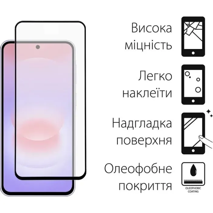 Чехол для мобильного телефона Dengos TPU Cover + Glass Samsung Galaxy A37 Transparent (DG-KM-197) изображение 3