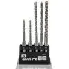 Набор буров Graphite по бетону, SDS Plus, 5x6x110мм, 6x8x10x160мм, кейс, 5шт (56T169) изображение 3