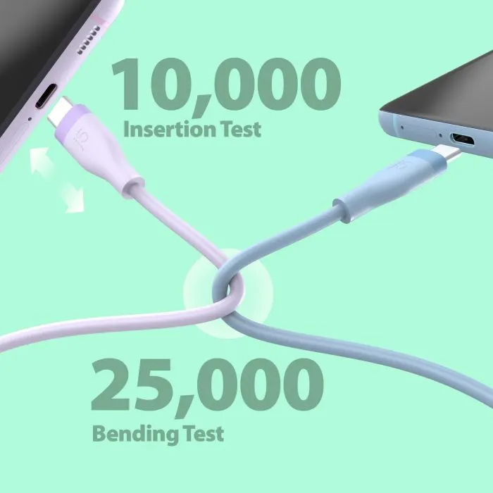 Дата кабель USB-C to USB-C 1.0m 60W (20V/3A) premium J5create (JUCX17W-N) изображение 3