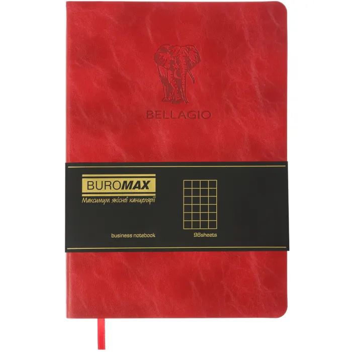 Книга записна Buromax BELLAGIO, А5, 96 аркушів, клітинка, синій (BM.295118-02) зображення 2