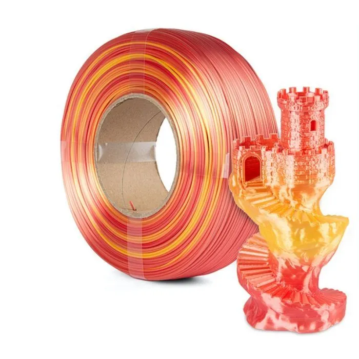 Пластик для 3D-принтера Spectrum PLA Silk Rainbow 1.75mm 1kg ReFill Fire Red (81285) изображение 3
