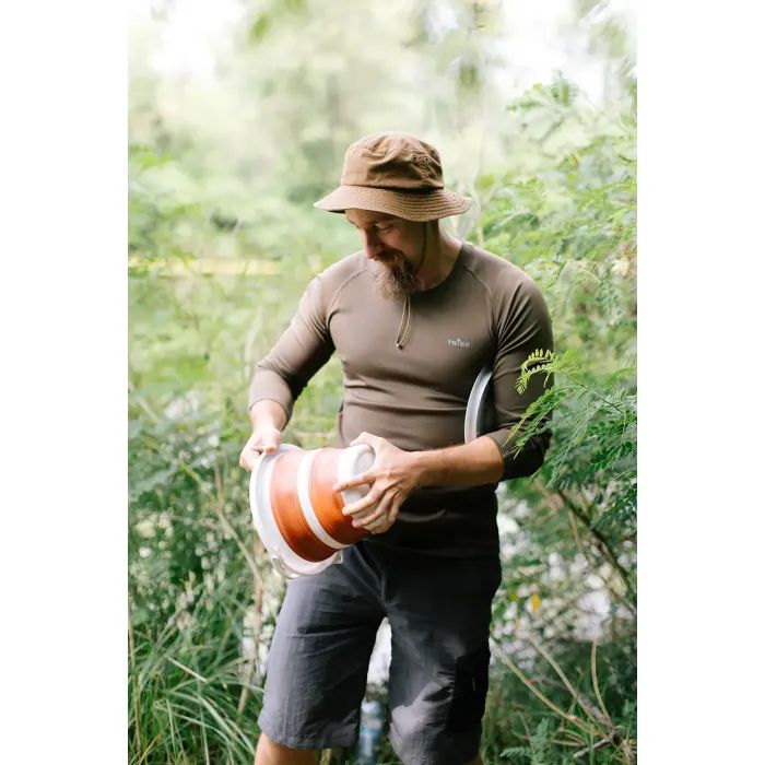 Відро складане Tribe Water Bucket Lid 5 л з кришкою olive (T-FJ-0049-olive) зображення 9