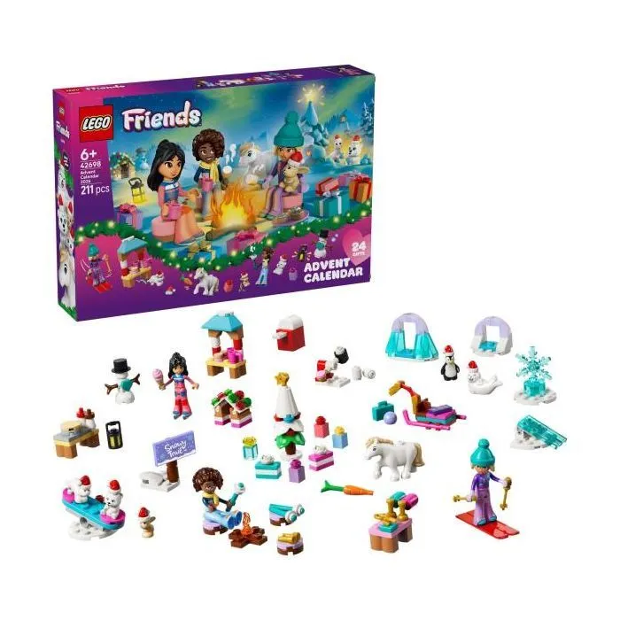 Конструктор LEGO Friends Адвент-календар 2026 Різдвяна іграшка (42698) зображення 4