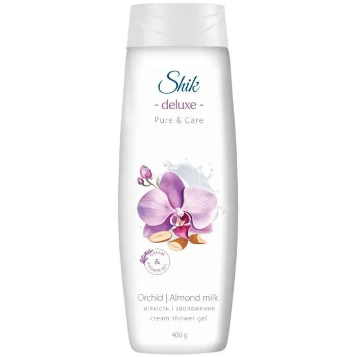 Гель для душа Shik Deluxe Pure & Care Орхидея и миндальное молоко 400 г (4823107611247)