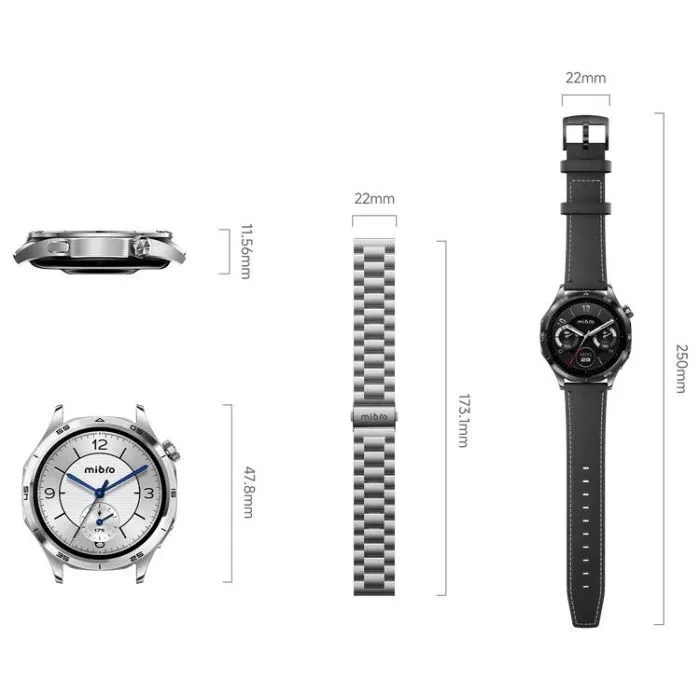 Смарт-годинник Mibro GT 46mm Silver XPAW026S (XPAW026S) зображення 8