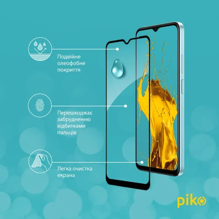 Скло захисне Piko Full Glue Oppo A17k Black (1283126593666) зображення 5