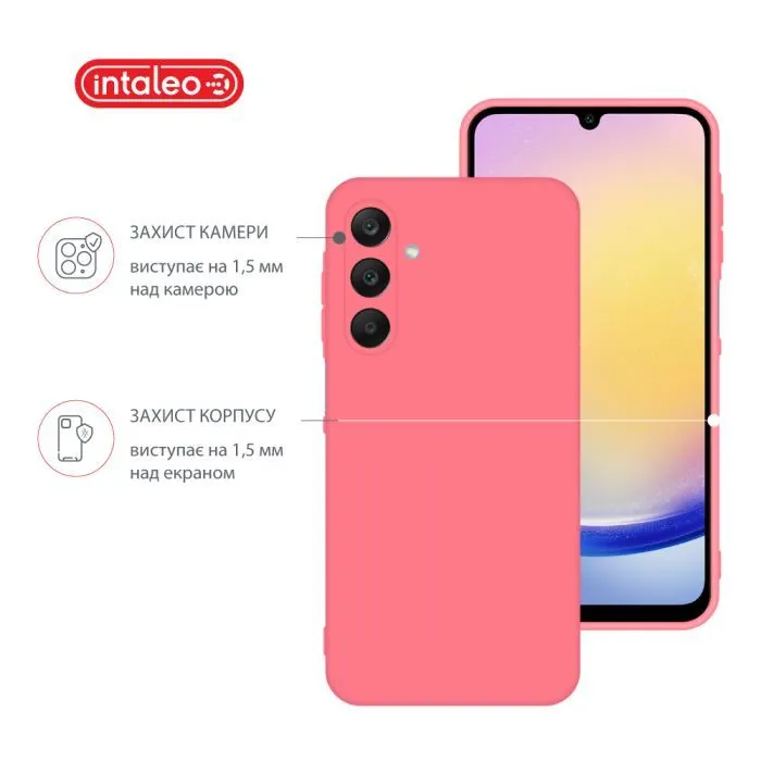 Чохол до мобільного телефона Intaleo Silicone Samsung Galaxy A25 Pink (1283126600128) зображення 3