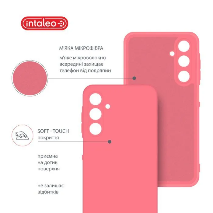 Чохол до мобільного телефона Intaleo Silicone Samsung Galaxy A25 Pink (1283126600128) зображення 5