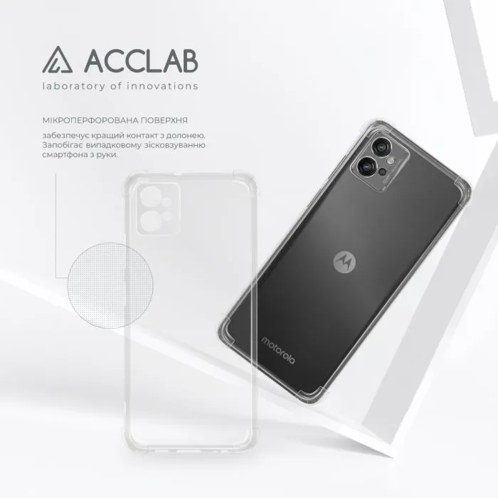 Чохол до мобільного телефона ACCLAB ShockProof Motorola Moto G32 Transparent (1283126587962) зображення 5